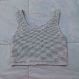 Aerie American eagle white tank top athletic cropped tank